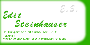 edit steinhauser business card